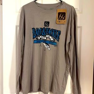 Fintech ringspun cotton long sleeve tee shirt